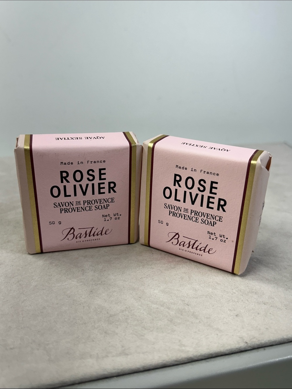 2 Bastide Rose Olivier Provence Soap - 1.7 oz